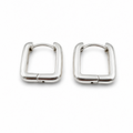 Kids’ Sterling Silver Square Hoop Earrings – Minimalist Design