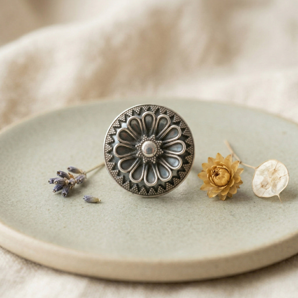 Rawa Work Statement Silver Ring