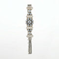 Classic Zircon Adjustable Silver Bracelet