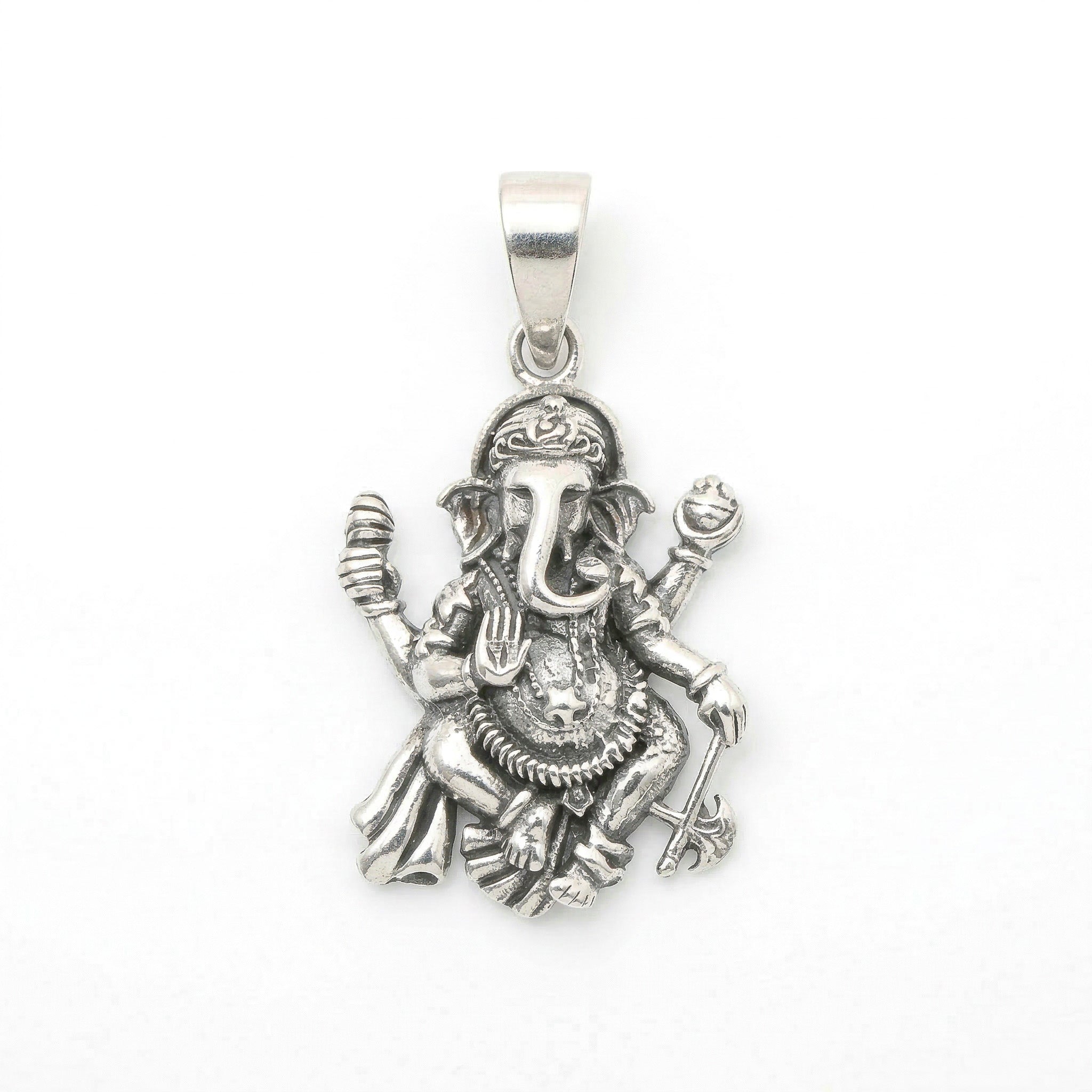Lord Ganesha Silver Pendant