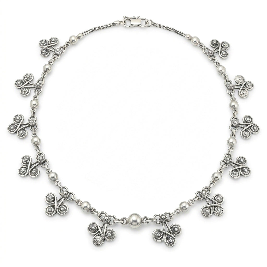 Classic Statement Silver Necklace