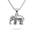 Elephant Motif Silver Pendant