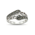 Marcasite Stone Silver Ring