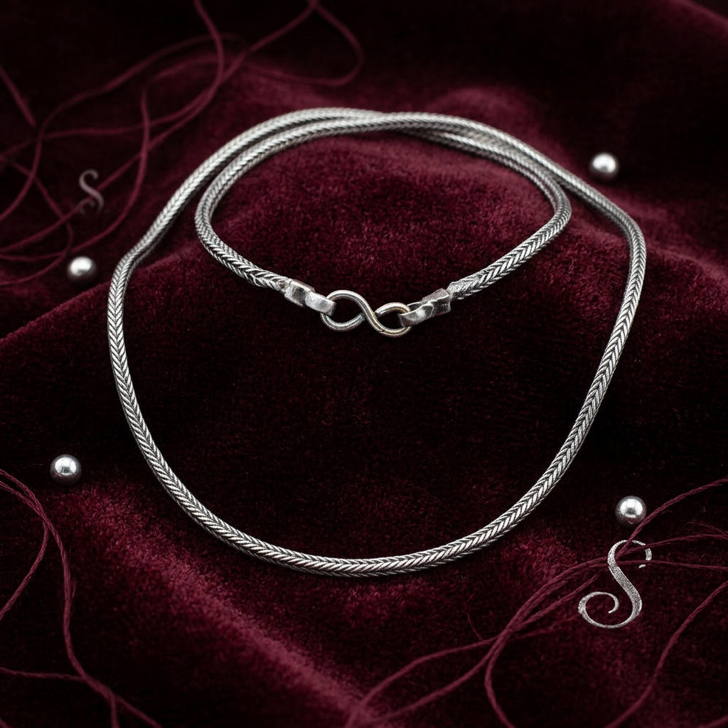 Long Classic Silver Chain