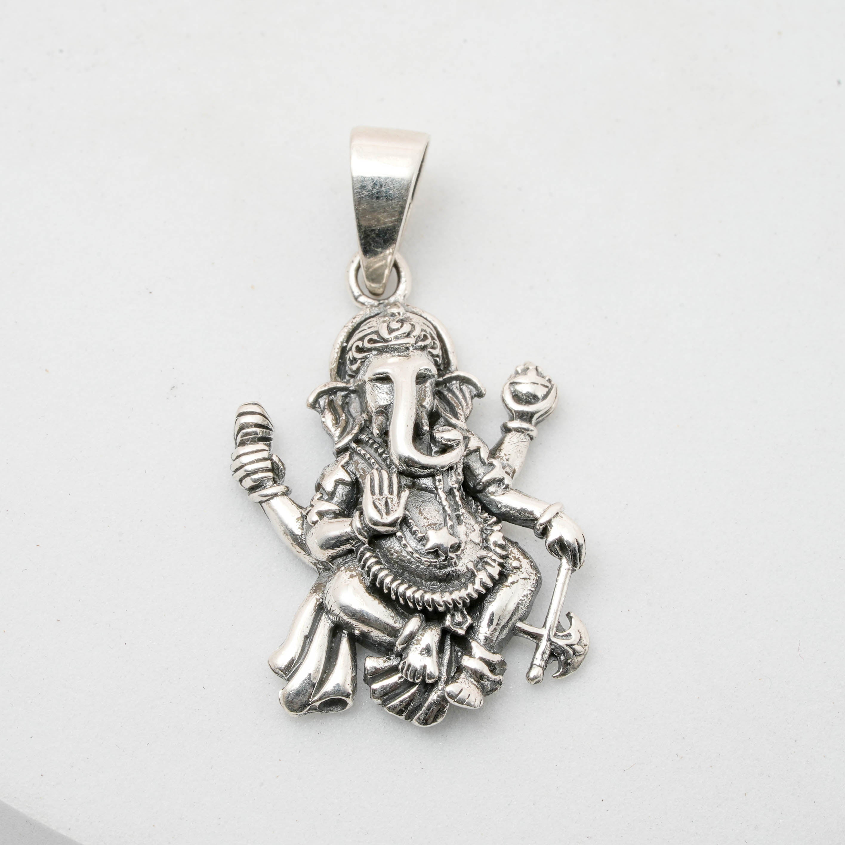 Lord Ganesha Silver Pendant