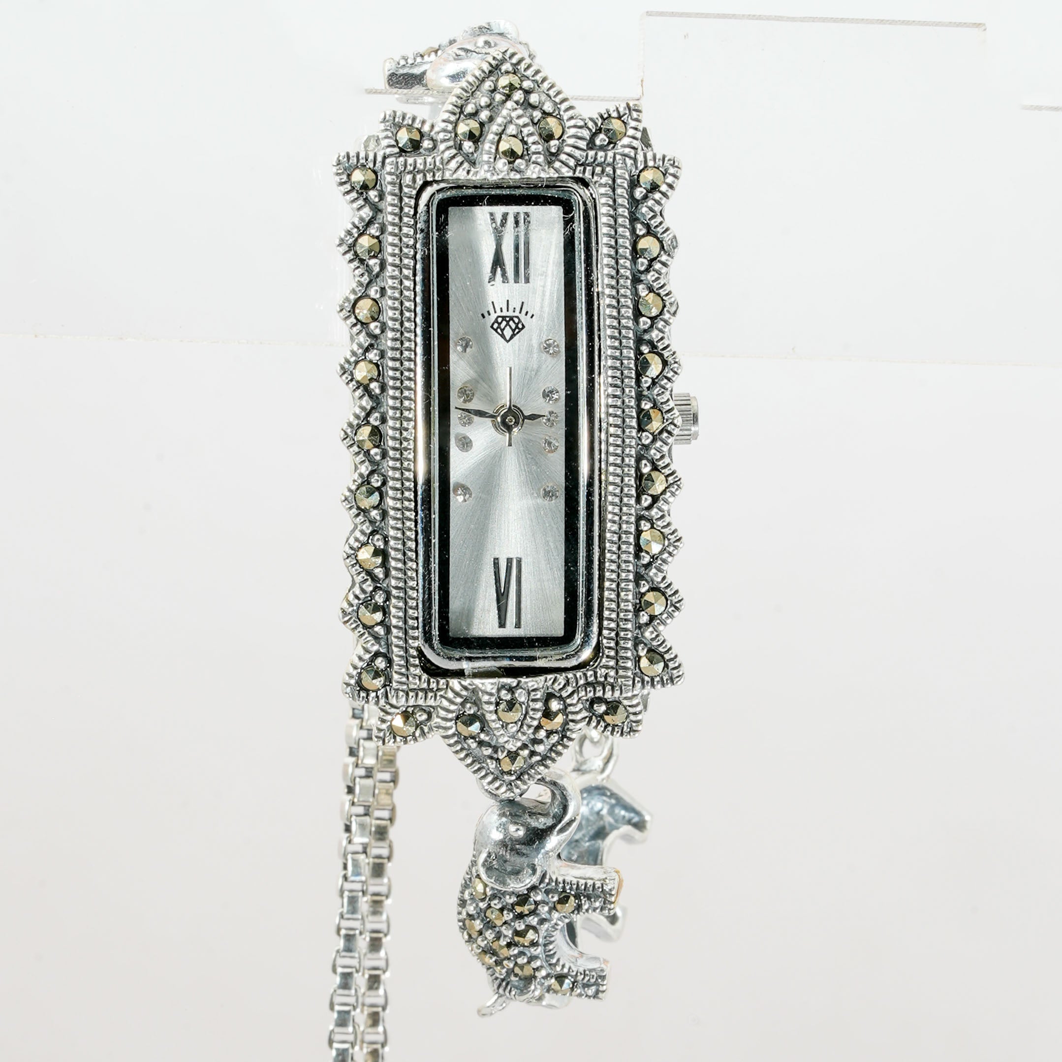 Marcasite Silver Watch Bracelet