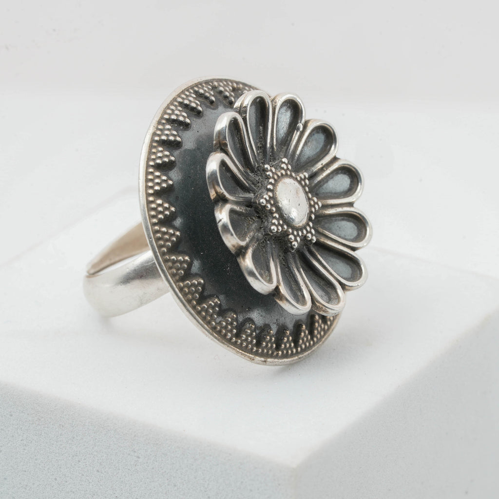 Rawa Work Statement Silver Ring