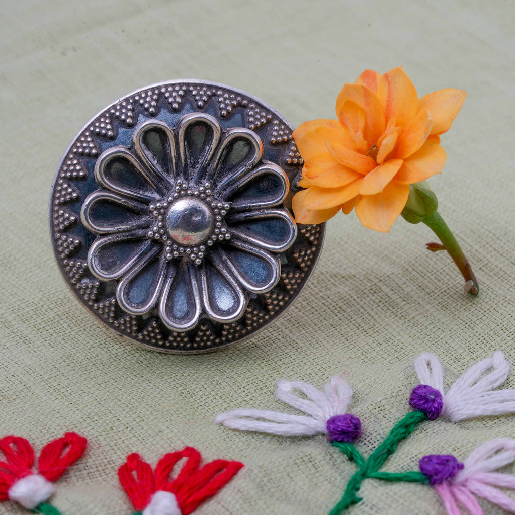 Rawa Work Statement Silver Ring