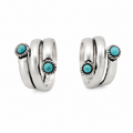 925 Sterling Silver Turquoise Spiral Toe Ring | Adjustable Oxidized Boho Foot Ring for Women
