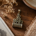 925 Sterling Silver Shiv Om Pendant | Spiritual Silver Pendant